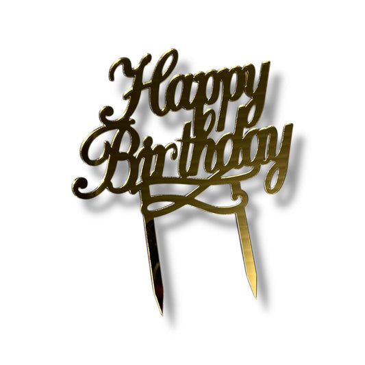 Cake topper Happy Birthday